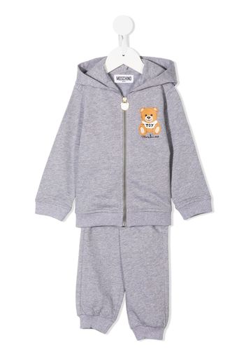 Moschino Kids teddy bear-print tracksuit set - Grigio