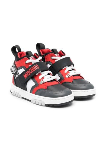 Moschino Kids Sneakers con stampa - Rosso