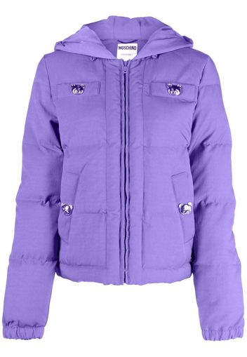 Moschino Teddy button-detail padded jacket - Viola