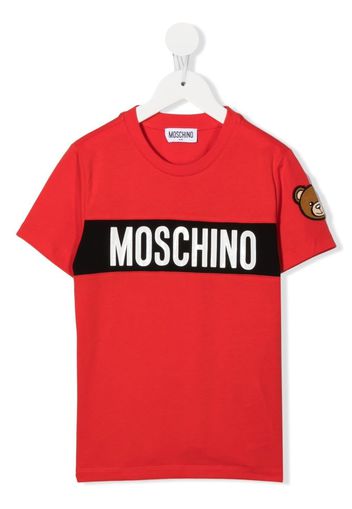 Moschino Kids logo-print T-shirt - Rosso