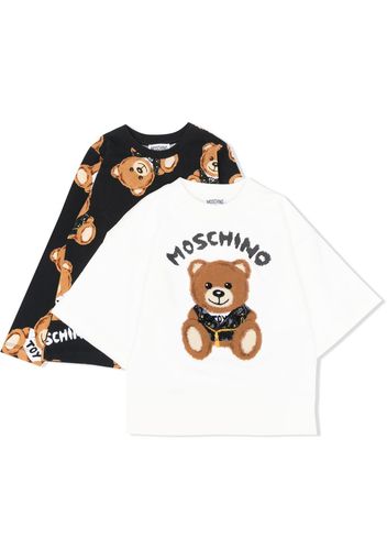 Moschino Kids Teddy-motif T-shirt set - Nero