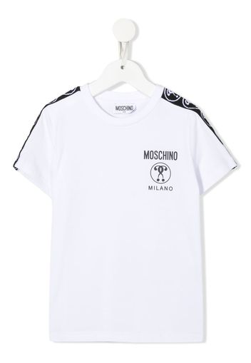 Moschino Kids logo-print cotton T-shirt - Bianco