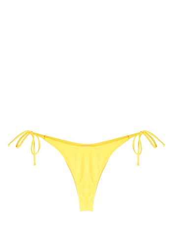 Moschino Slip bikini con applicazione - Giallo