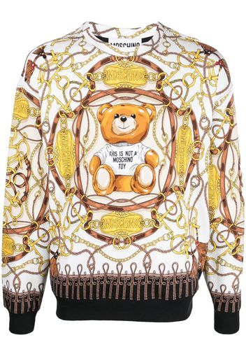 Moschino teddy-print sweatshirt - Toni neutri