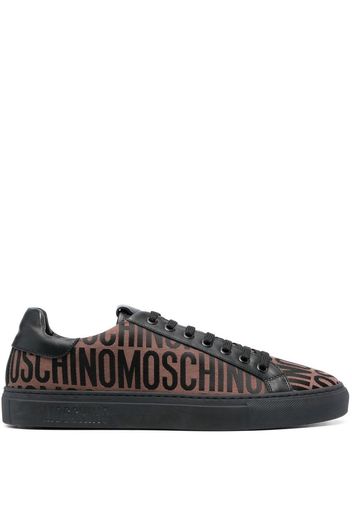 Moschino Sneakers con logo jacquard - Marrone