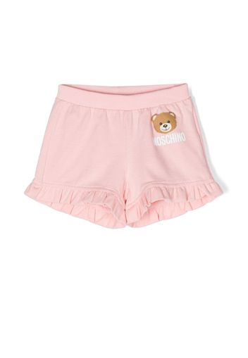 Moschino Kids Shorts con motivo Teddy Bear - Rosa