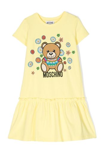 Moschino Kids Abito con stampa - Giallo