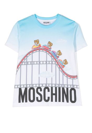 Moschino Kids T-shirt con stampa Teddy Bear - Bianco