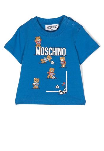 Moschino Kids T-shirt Teddy Bear - Blu