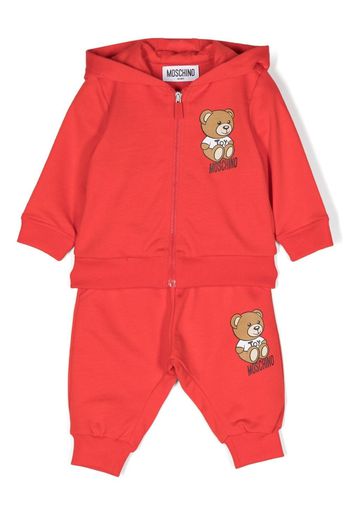 Moschino Kids Tuta sportiva Teddy Bear - Rosso