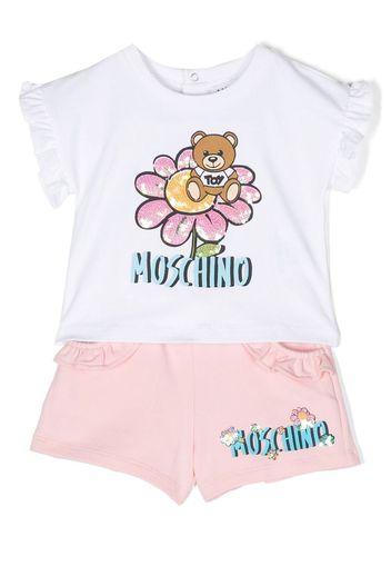 Moschino Kids Tuta sportiva - Bianco