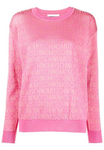 Moschino logo intarsia-knit sweater - Rosa