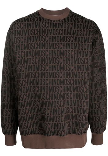 Moschino Maglione con stampa - Marrone