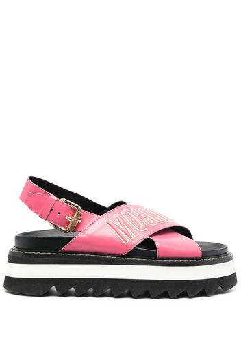 Moschino Sandali con plateau - Rosa