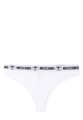 Moschino Slip con logo - Bianco