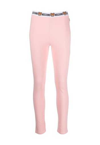 Moschino Leggings con banda logo - Rosa