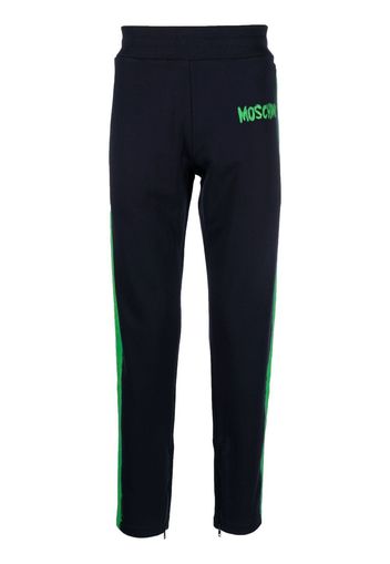 Moschino side-stripe track pants - Blu