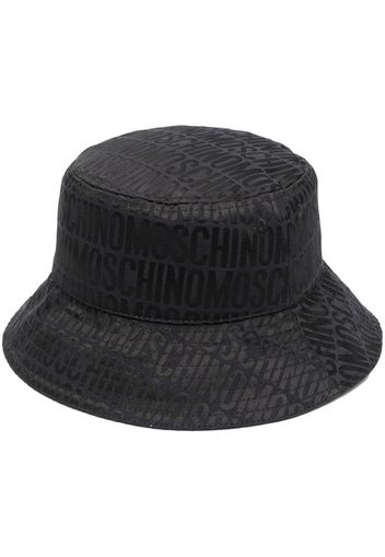 Moschino logo-print bucket hat - Nero