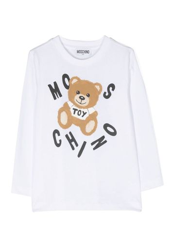 Moschino Kids Teddy Bear print T-shirt - Bianco