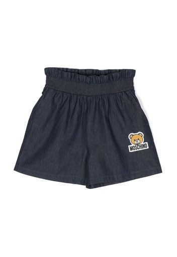 Moschino Kids Teddy Bear-motif shorts - Blu