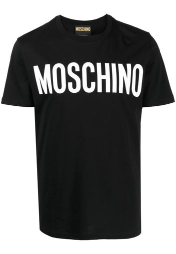 Moschino logo print cotton T-shirt - Nero