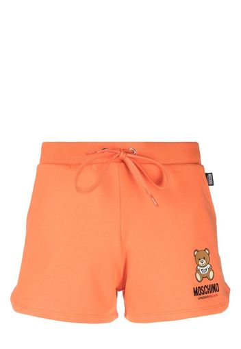Moschino Teddy Bear-print lounge shorts - Arancione
