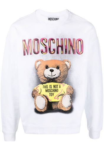 Moschino teddy graphic sweatshirt - Bianco