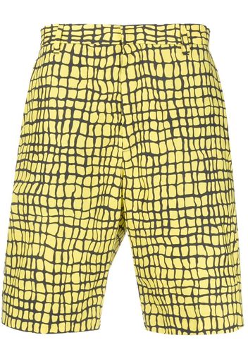 Moschino graphic print knee-length shorts - Giallo