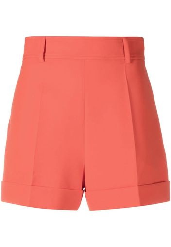 Moschino folded-edge tailored shorts - Rosso