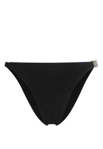 Moschino logo-plaque bikini bottoms - Nero