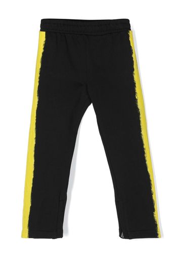 Moschino Kids logo-print cotton track pants - Nero