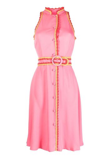 Moschino belted-waist sleeveless dress - Rosa