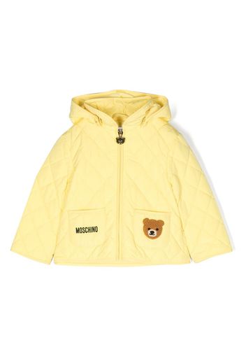 Moschino Kids Teddy Bear padded jacket - Giallo