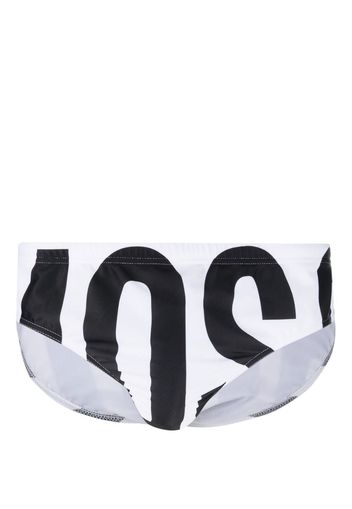 Moschino logo-print swimming trunks - Bianco