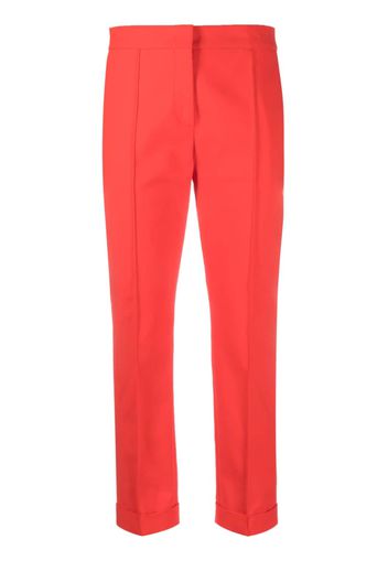 Moschino cropped tailored trousers - Rosso