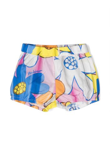 Moschino Kids floral-print stretch-cotton shorts - Rosa