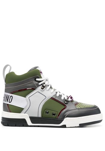 Moschino Sneakers alte con design color-block - Verde