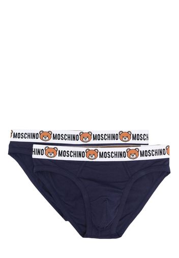 Moschino Teddy Bear waistband briefs (set of two) - Blu