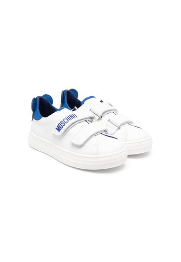 Moschino Kids Sneakers con chiusure a strappo - Bianco