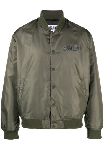 Moschino Bomber con stampa - Verde