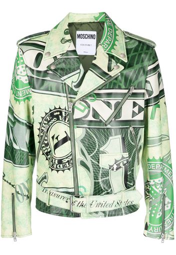 Moschino Giacca con stampa - Verde