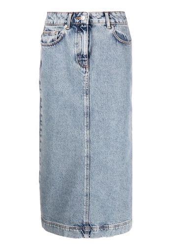 Moschino Gonna midi denim - Nero