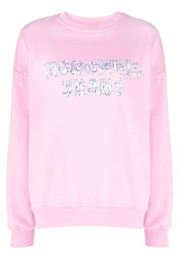 Moschino Felpa con stampa - Rosa