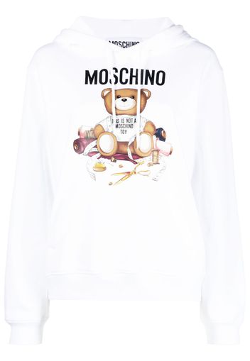 Moschino Felpa Teddy Bear con stampa - Bianco