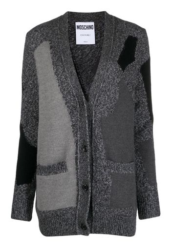 Moschino Cardigan con intarsio - Grigio