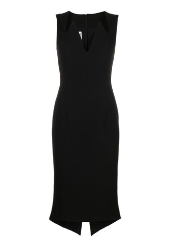 Moschino Abito midi con scollo a V - Nero