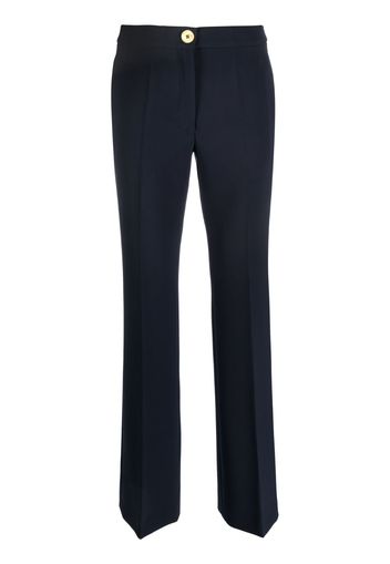 Moschino straight-leg embossed-button trousers - Blu