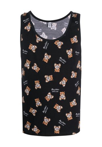 Moschino Teddy-Bear printed top - Nero