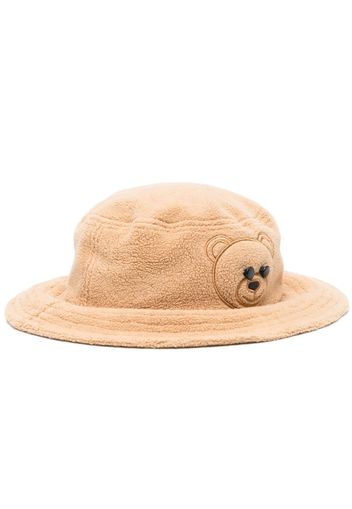 Moschino Cappello bucket con ricamo - Toni neutri