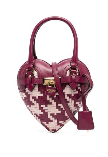 Moschino Borsa a forma di cuore - Rosa